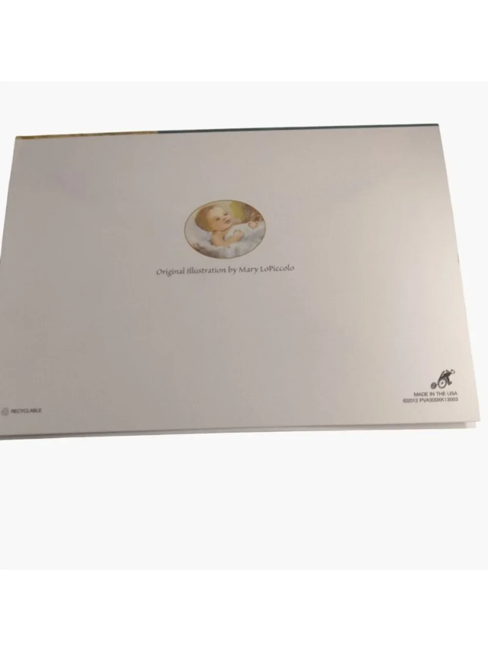 Angel Baby Joy Christmas Card Envelope Mary LaPiccolo Manger Baby Jesus